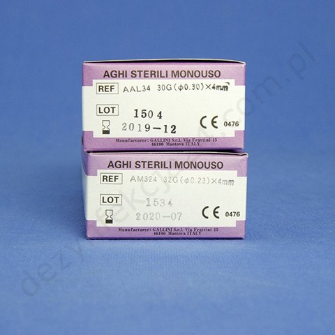 Igła MESO RELLE 27G 0,40 x 4 mm. (100 szt.)