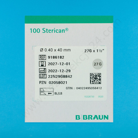 Igła Sterican 0,4 x 40 mm 27 G (100 szt.) - Braun