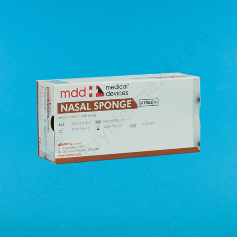 Nasal Sponge z gazą hemostatyczną 55mm x 20mm x 15mm (10 szt.)