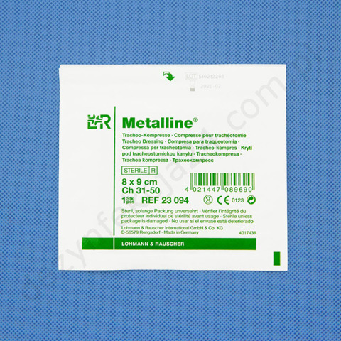 Opatrunek Metalline do rurek tracheostomijnych pokryty aluminium (50 szt.) - L&R